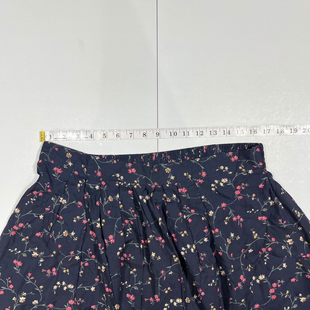 Maggie Lawrence Vintage Dark Floral Maxi Skirt Cottagecore Womens 18 20 Romantic - Picture 6 of 9